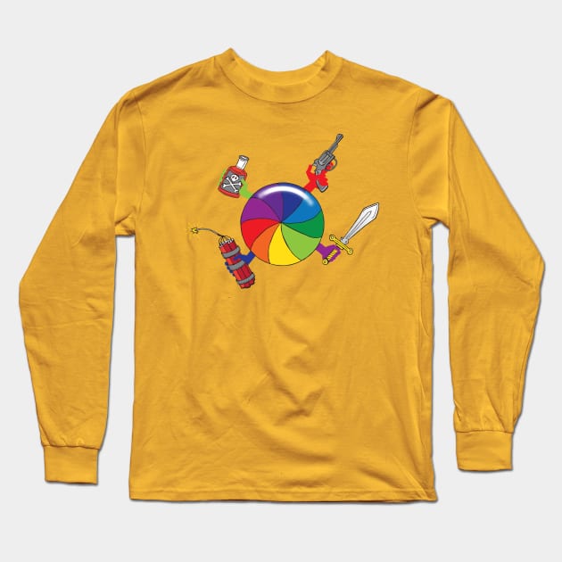 Spinning Beach Ball of Death Long Sleeve T-Shirt by Eat, Geek + Be Merry